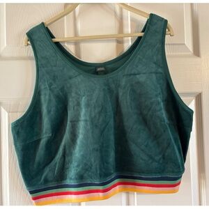 NEW Target velour green sports top